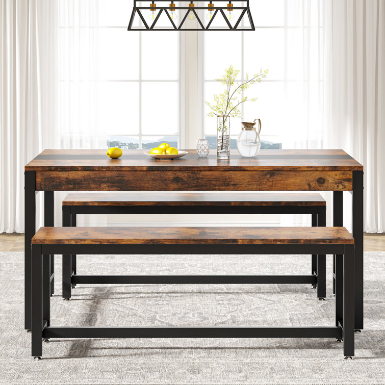 Small kitchen table and bench online set